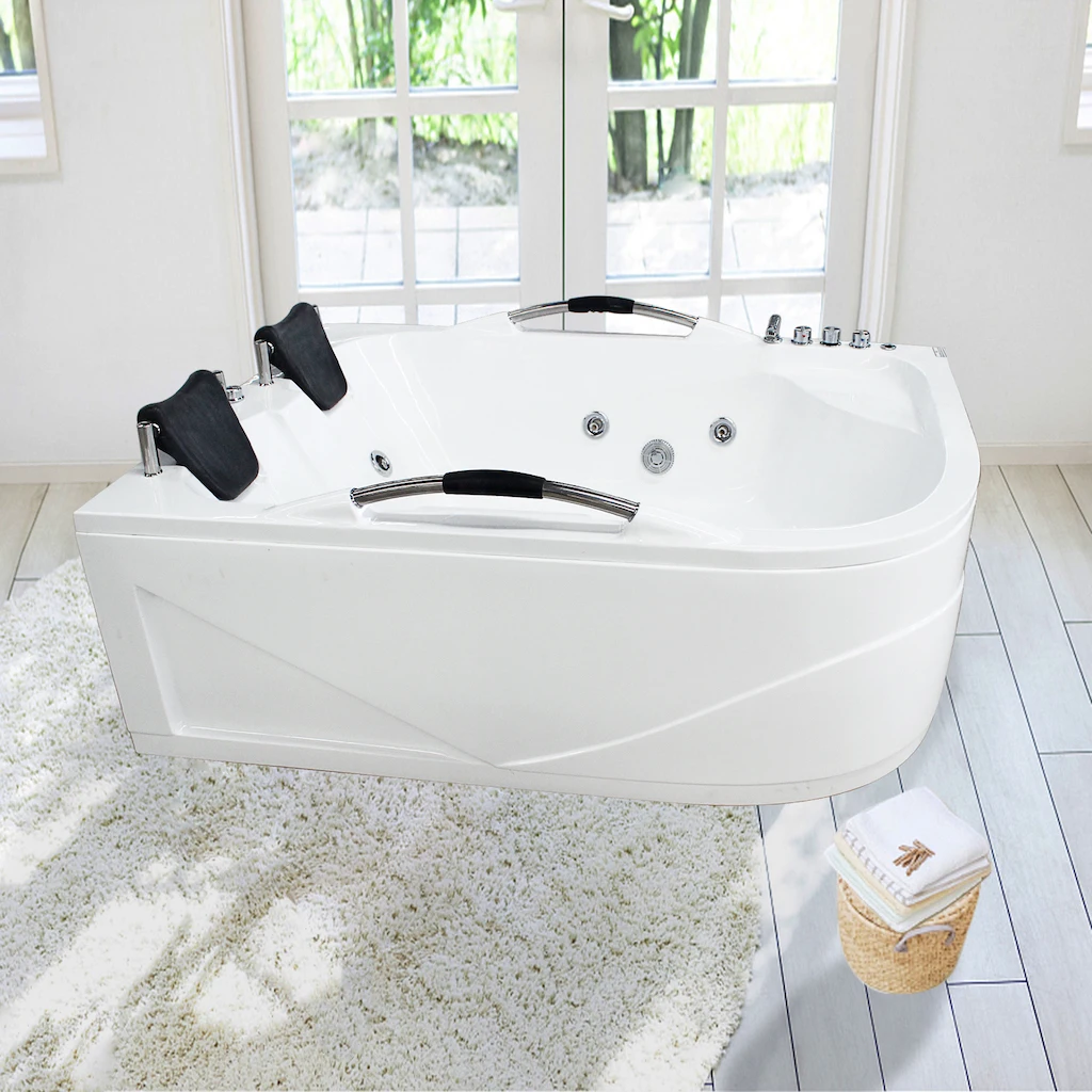 Luxury Hydro Air Jet Color Pillow Bathtub Whirlpools Acrylic Massage Modern Indoor Tub,apartment Combo Massage (air & Whirlpool)