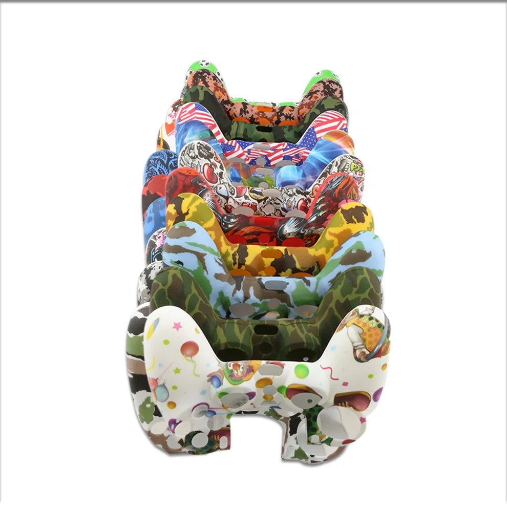 Аксессуары для игр, камуфляжный силиконовый чехол, силиконовый чехол для контроллера PS5