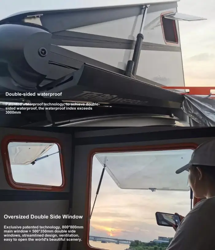 2 person auto folding rooftop tent aluminum roof tent top hard shell outdoor camping roof top hard shell car tent