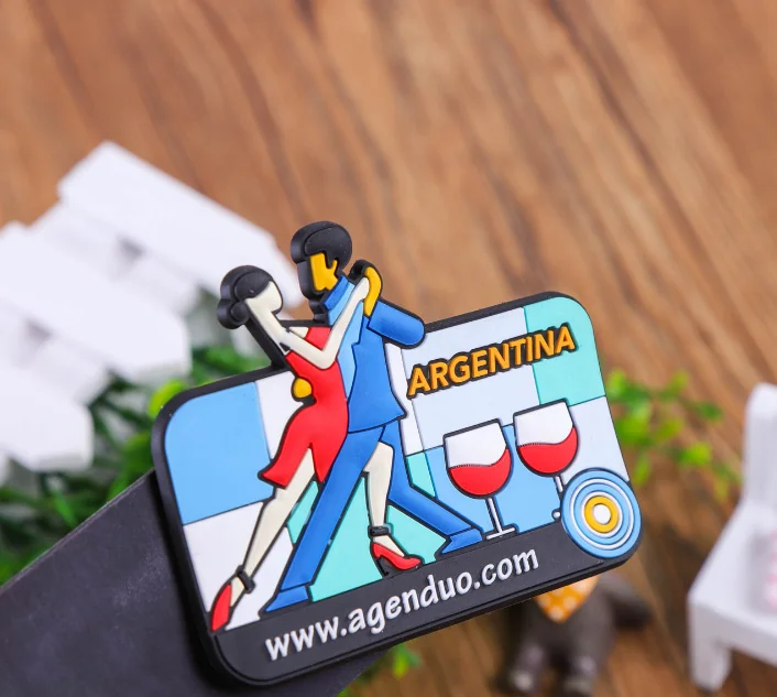 Wholesale high quality tourist souvenir fridge magnets custom made 3d soft pvc rubber fridge magnet