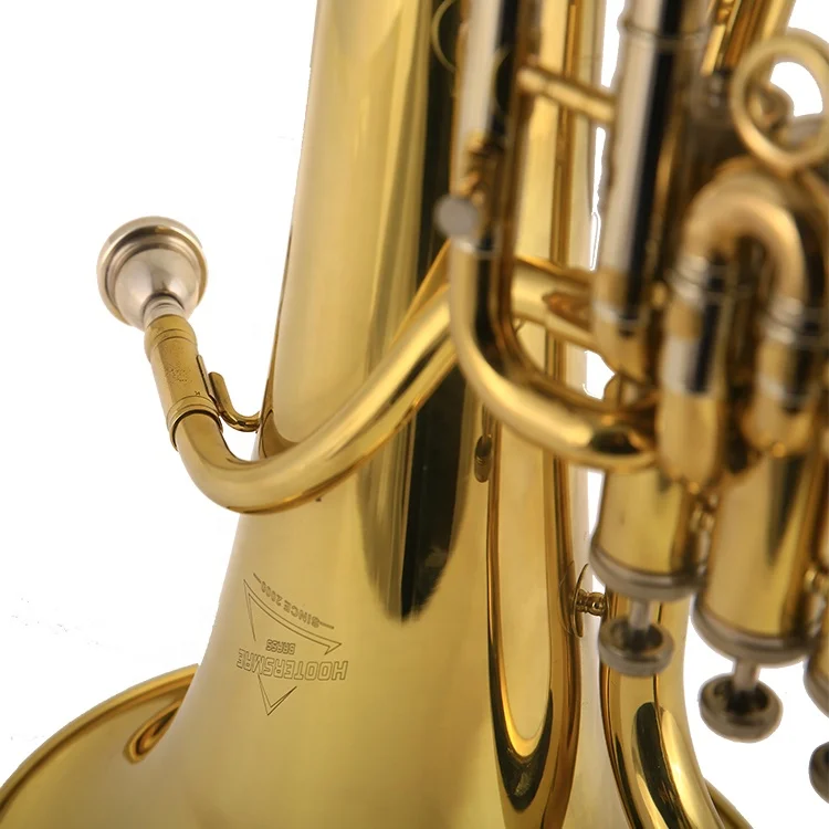 Euphonium 3 piston valves Bb 3 top action Clear Lacquer Euphonium