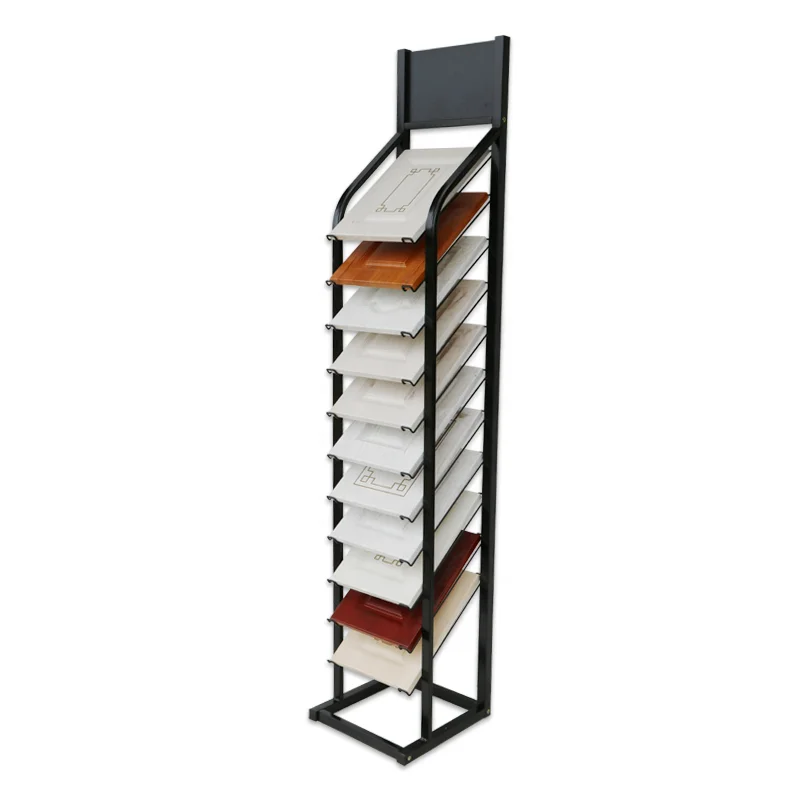 Customizable ceramic tiles storage rack metal Tile Display Stand Floor Tiles Display Racks