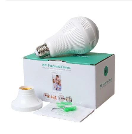 1080P Bulb Camera 360-degree Wireless IP Video Network Monitoring  Home Security CCTV Camera