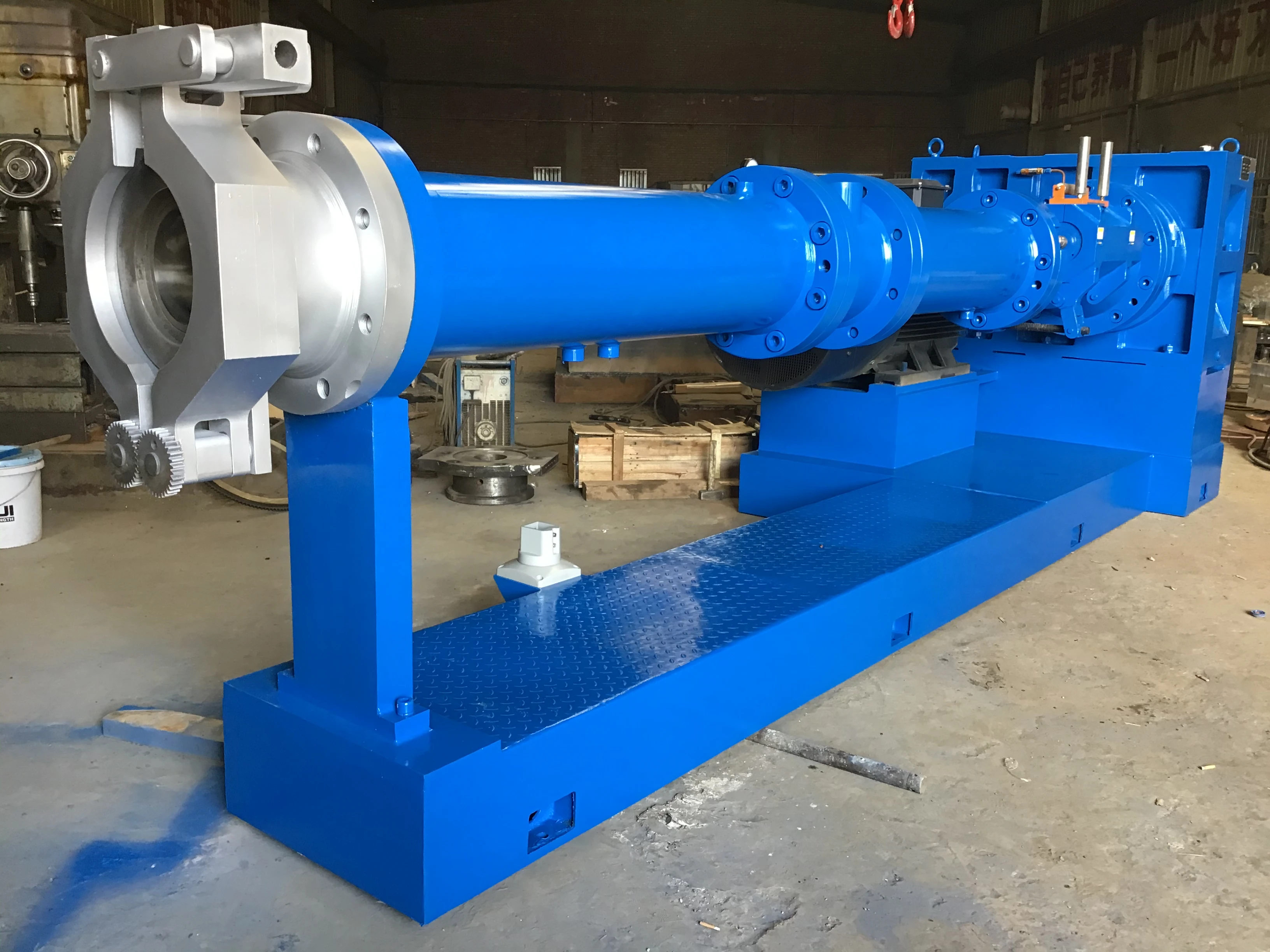 pin barrel cold feed rubber extruder / high quality rubber hose extruder production line