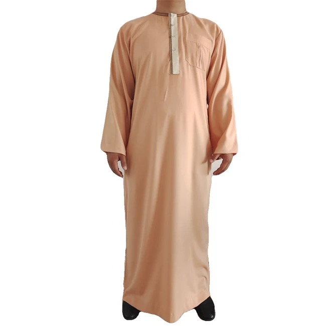 Новинка 2021, мужская одежда с круглым вырезом, абайя, мусульманская одежда, мужской Халат