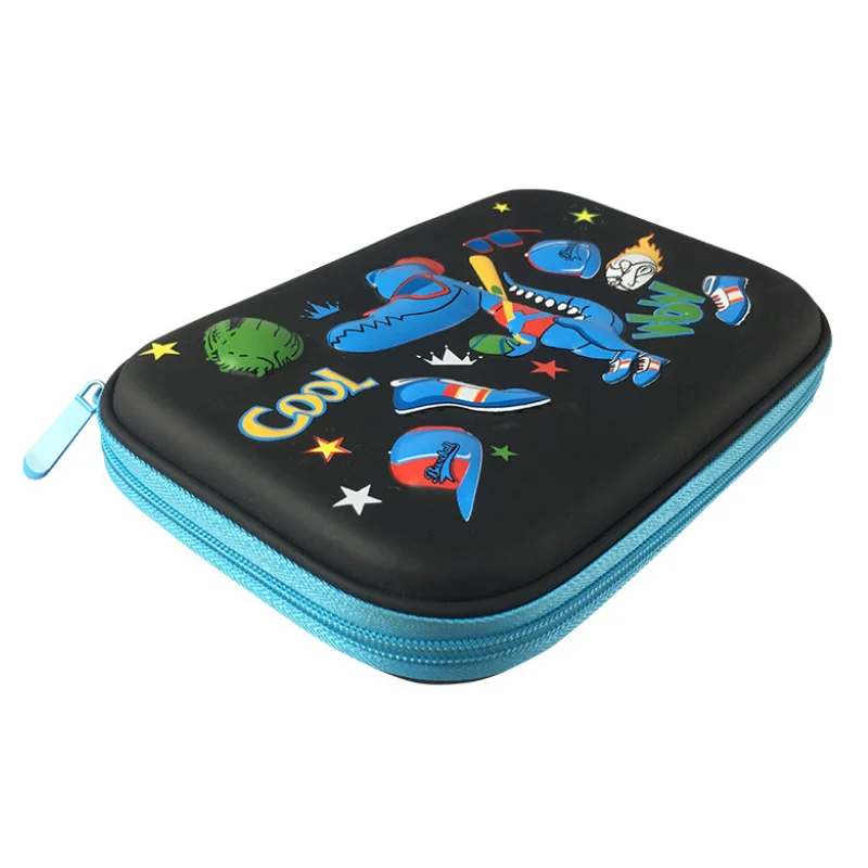 Cartoon 3D Hard Shell Student Pencil Case for Primary School Large-Capacity EVA and Plastic Stationery Box for Students