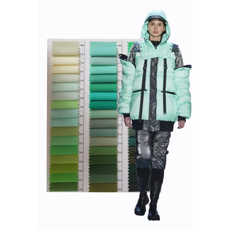 
Customized Finely processed printed 100% nylon fabric for Cotton jacket 