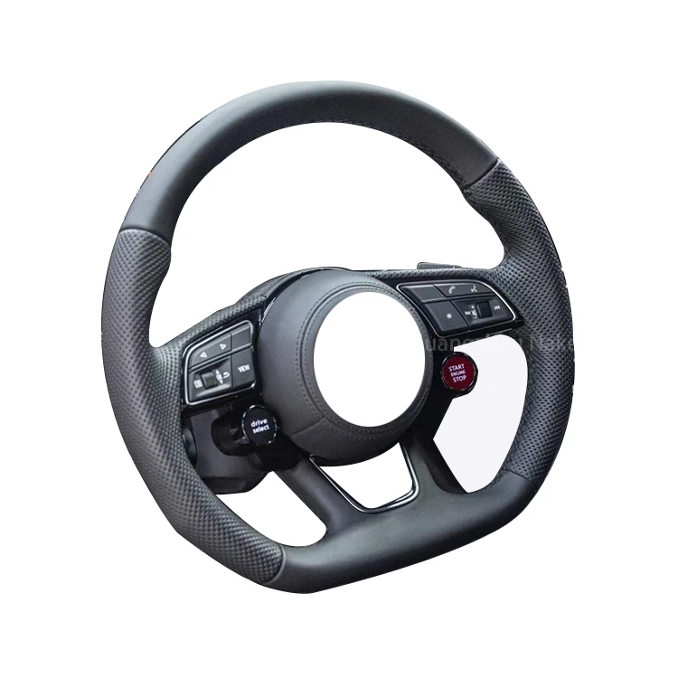 Fit For audi A3 A4 B9 A5 RS3 RS4 RS5 S3 S4 S5 LED Complete Carbon Fiber Steering Wheel