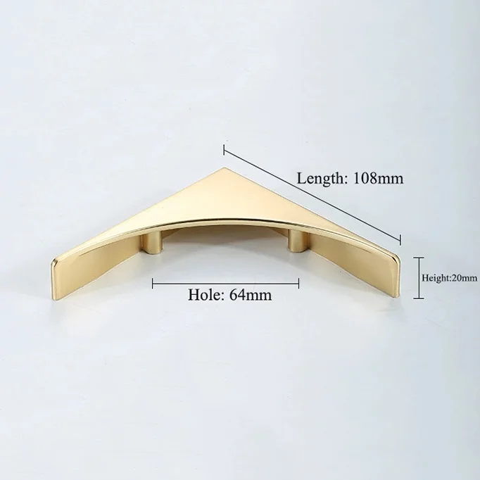 AIMINO RTS Hotsale Modern Simple Styles Pull Cabinet Handle Black Wardrobe kitchen Cabinet Handles