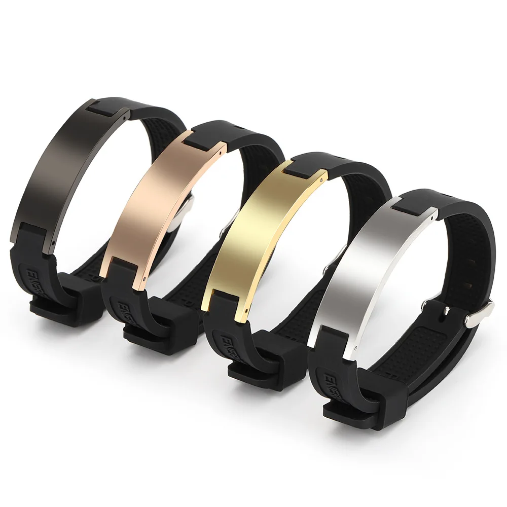 Антистатический браслет магнитный баскетбольный спортивный Pulsera баланс энергии титановый отрицательный ионный силиконовый