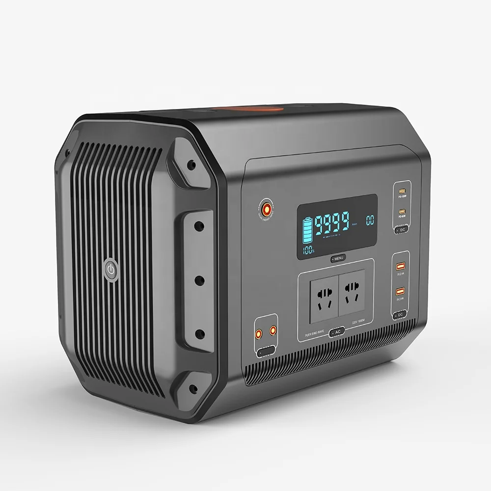 1000W 1500W  solar outdoor power supply camping Portable power bank power station high capacity home use solar generator