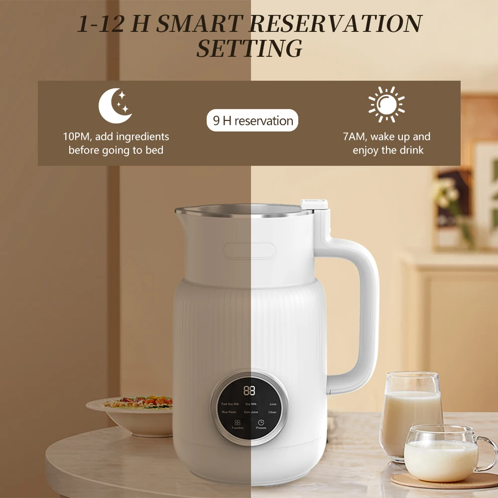 Hanbo 600ML Mini Automatic Soy Milk Maker Portable Electric Heating Blender Soup Nut Milk Maker