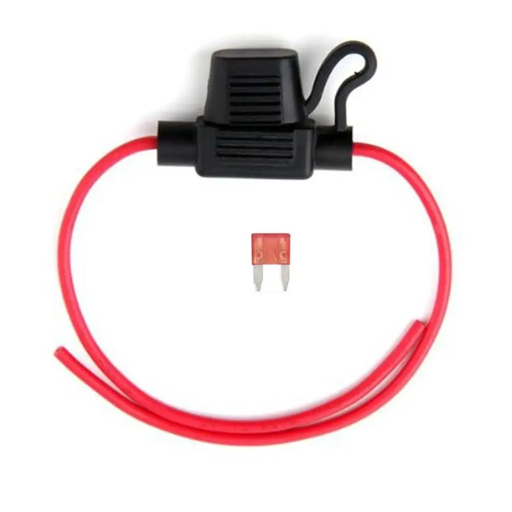 12AWG blade inline electrical automobile middle fuse holder with waterproof cover wiring