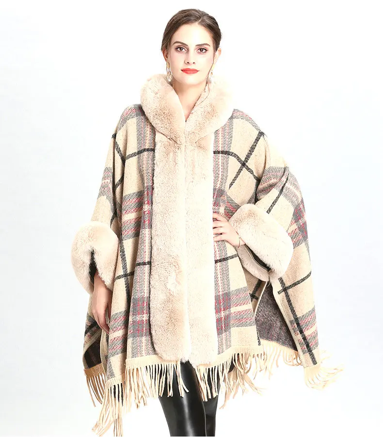 Fashionable Designer Womens Cashmere Sweaters Plus Size Cloak Sweaters For Big Women