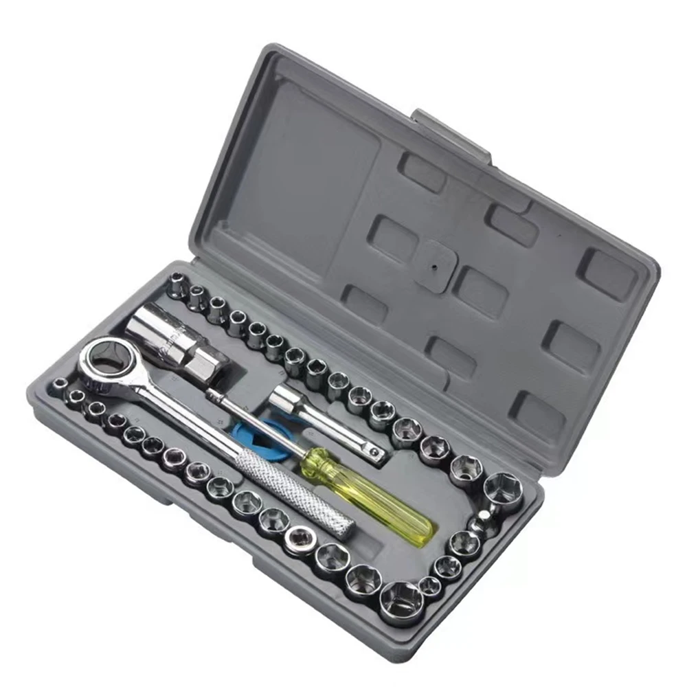 Cheap Price 40PCS Carbon Steel Adjustable Ratchet Socket Set