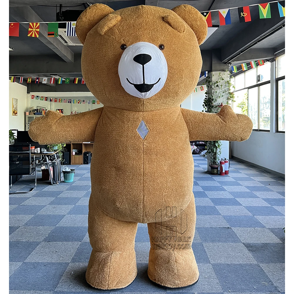 Hot Sale inflatable cartoon character mascot costume Custom Plush Soft Teddy Bear Mascot Costumes for  mascot costume for ad