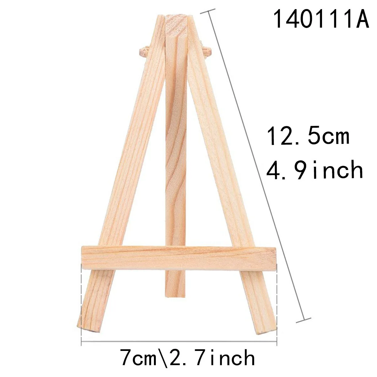 Decorative small easel mini triangle bracket wood decoration display ornaments