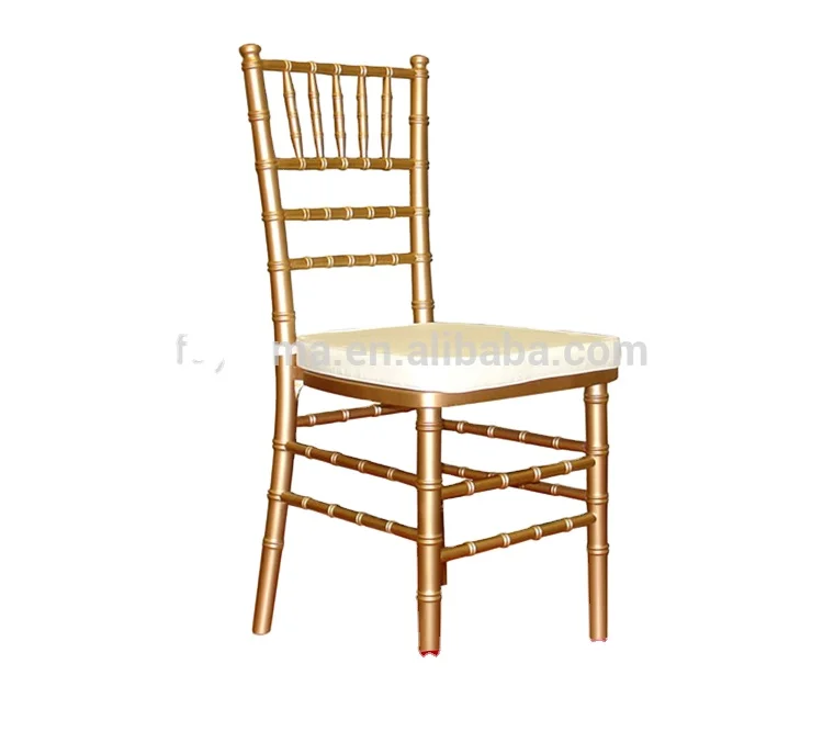 Оптовая продажа, металлический Штабелируемый свадебный стул tiffany chiavari с подушкой