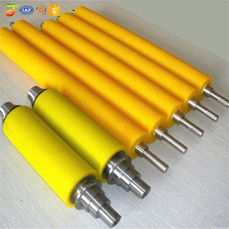 High quality conveyor roller with rubber rubber rollers and gears