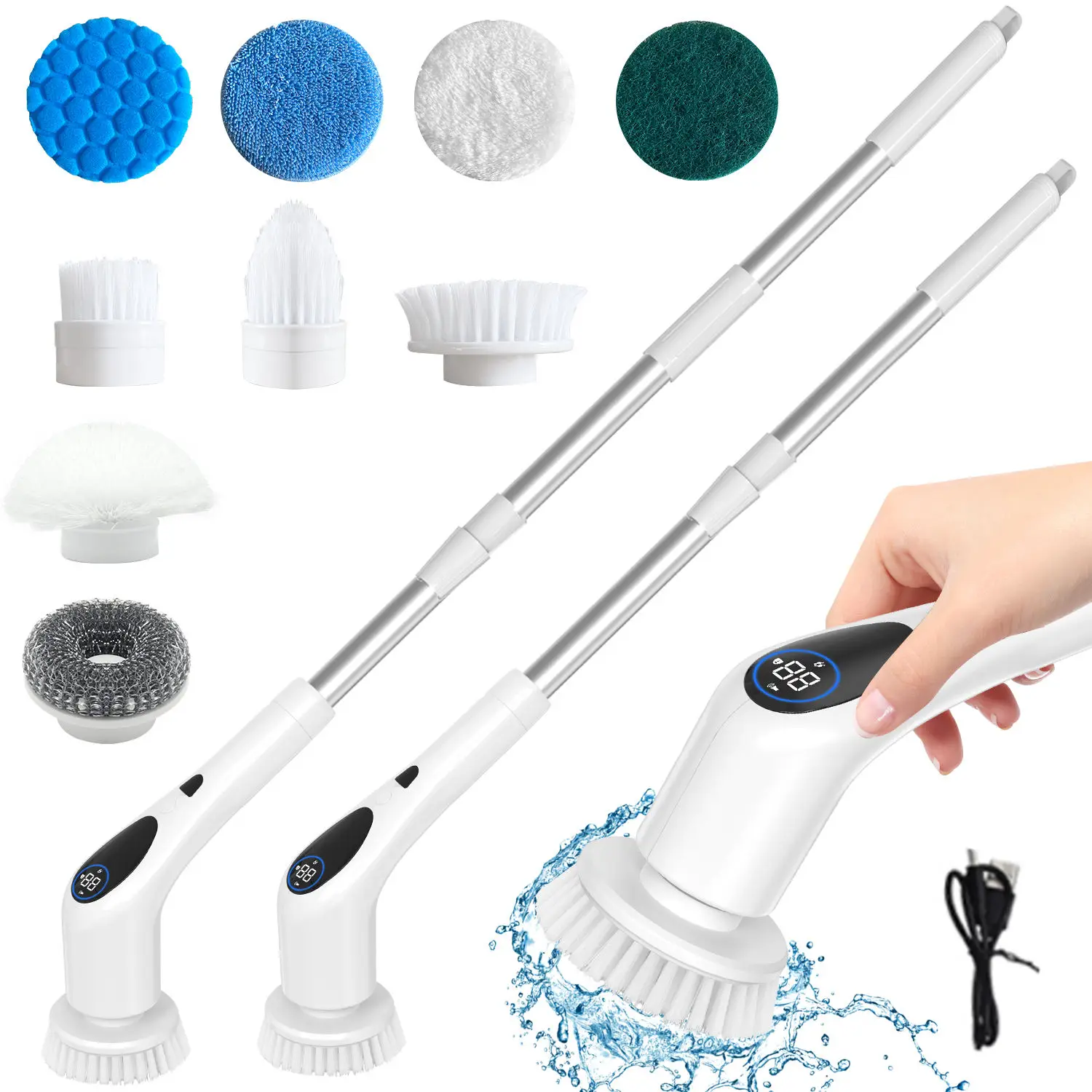 9 в 1 электрическая Беспроводная щетка для уборки дома