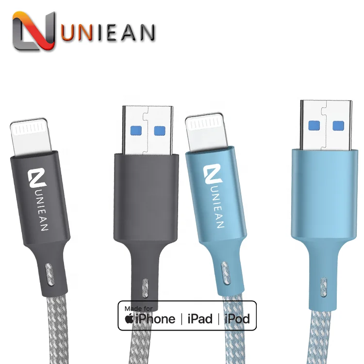 Charging Cable USB A to Lightning Cable iPhone MFI Certified Lightning USB Kabel USB Logo 2m 3 m with Box for iPhone