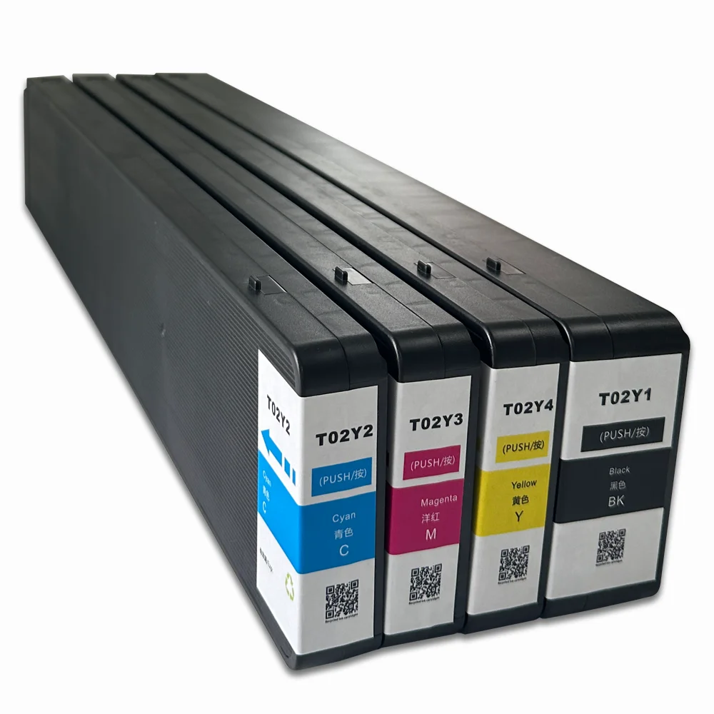 WEL-TRY T02s Compatible for Epson WF-C20600a WorkForce Enterprise Printer Ink Cartridge Empty T02s1-t02s4 Gaga T02 cartridge