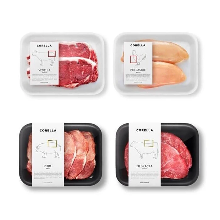 beef frozen label
