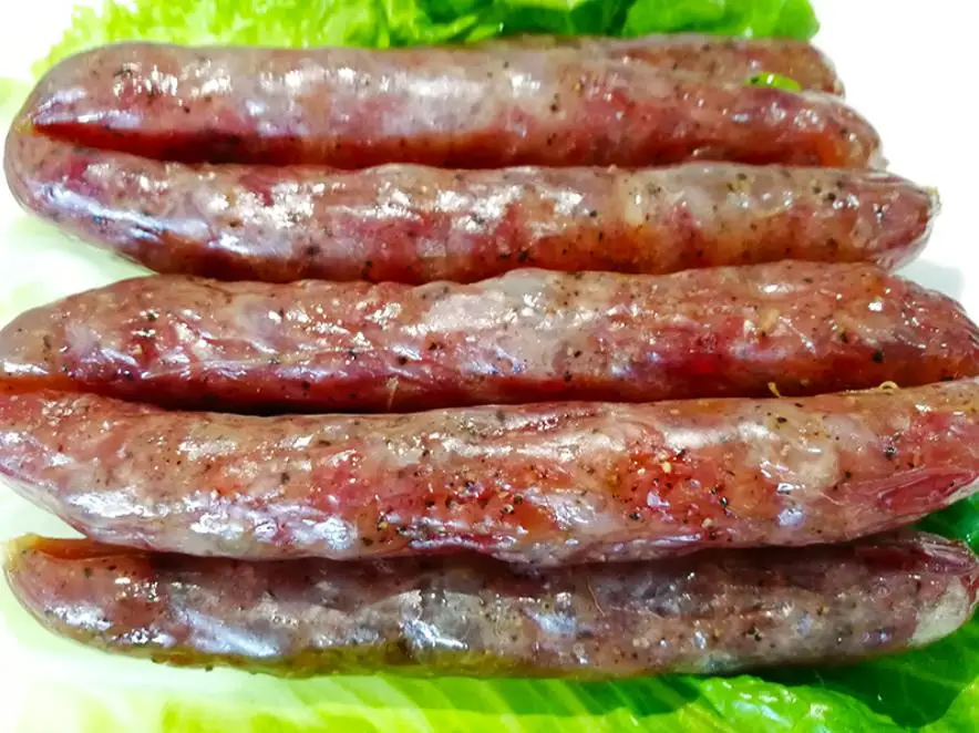 Best Price Salty Pickled Sausage Black Pepper Pork Sausage For Food With High Quality