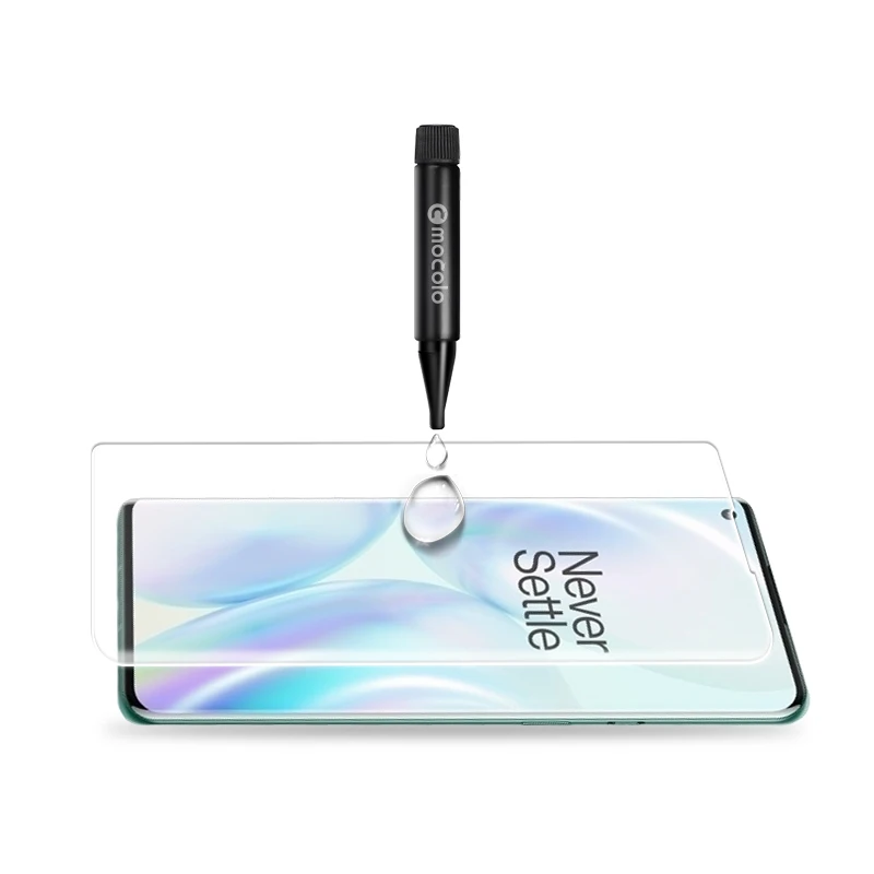 Curved 3D UV Liquid Tempered Glass Screen Protector For one plus 8 pro / one plus 8 / one plus 7 pro mobile phone