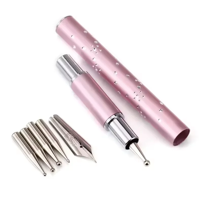 5d Diamond Painting Metal Tool Point Drill Pen Wax and Needle Nib Double-ended Pen for Diy Rhinestones Handicrafts Nail Art