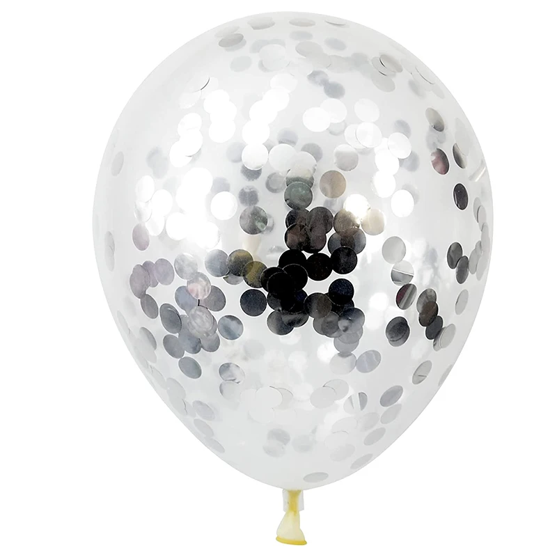 Black White Metallic Silver Balloon Garland Arch Kit for Wedding Proposal Bride Shower Garden Decor Birthday Party Decoration