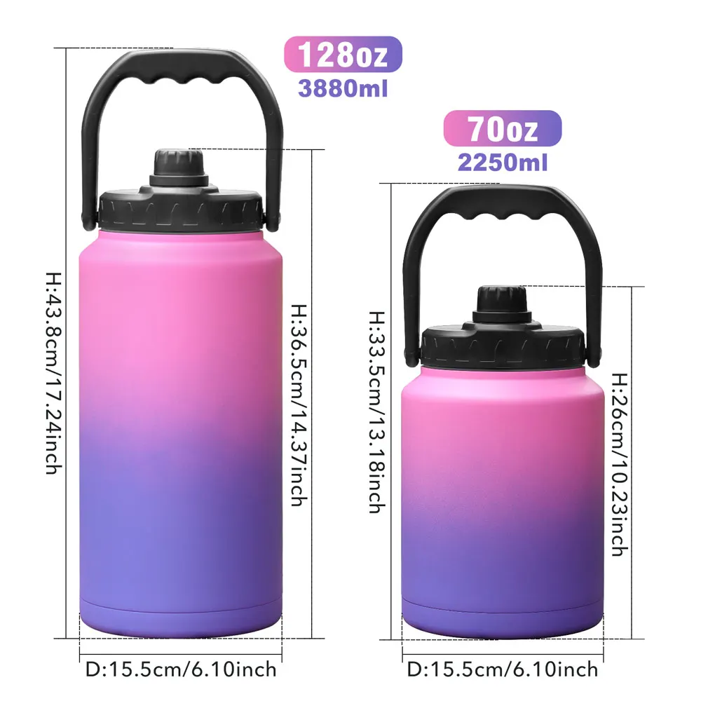 Hot Selling 70oz Water Bottles Double Walled Vacuum Thermos Stainless Steel Thermos for Cold and Hot