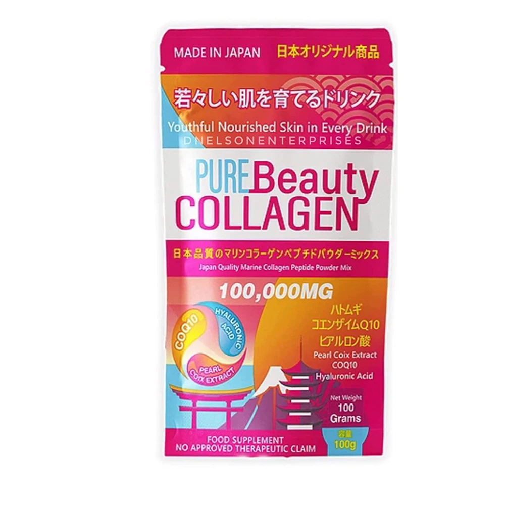 Original Pure Beauty Collagen Powder Marine Collagen Supplement from Japan Natural Deep-sea Fish 100,000 mg