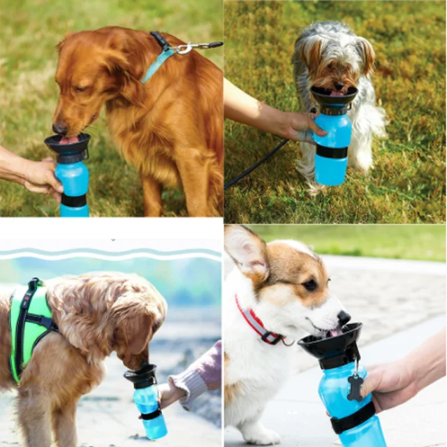 
Pet dogs go out outdoors to drink water to feed water drinker portable dog walking and drinking water bottle 