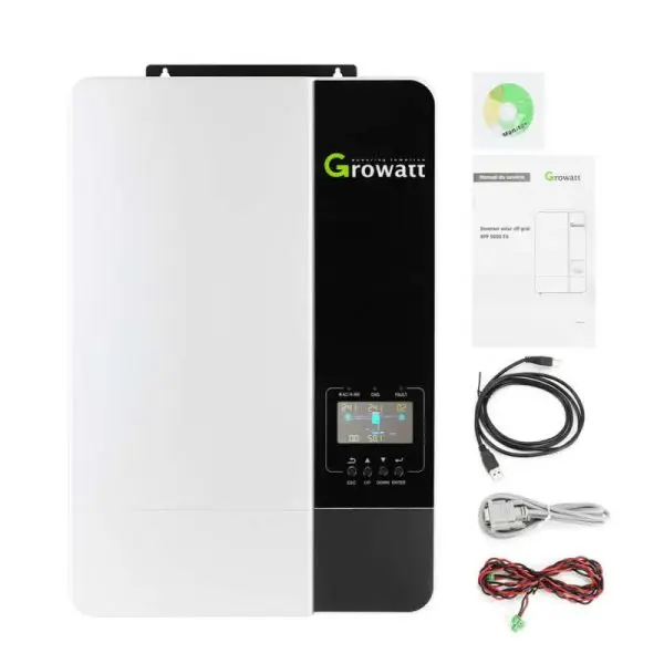 5KW 48V GROWATT SPF 5000 ES OFF GRIDBIG PV INPUT Complete Solar System Energy Storage Battery Inverter