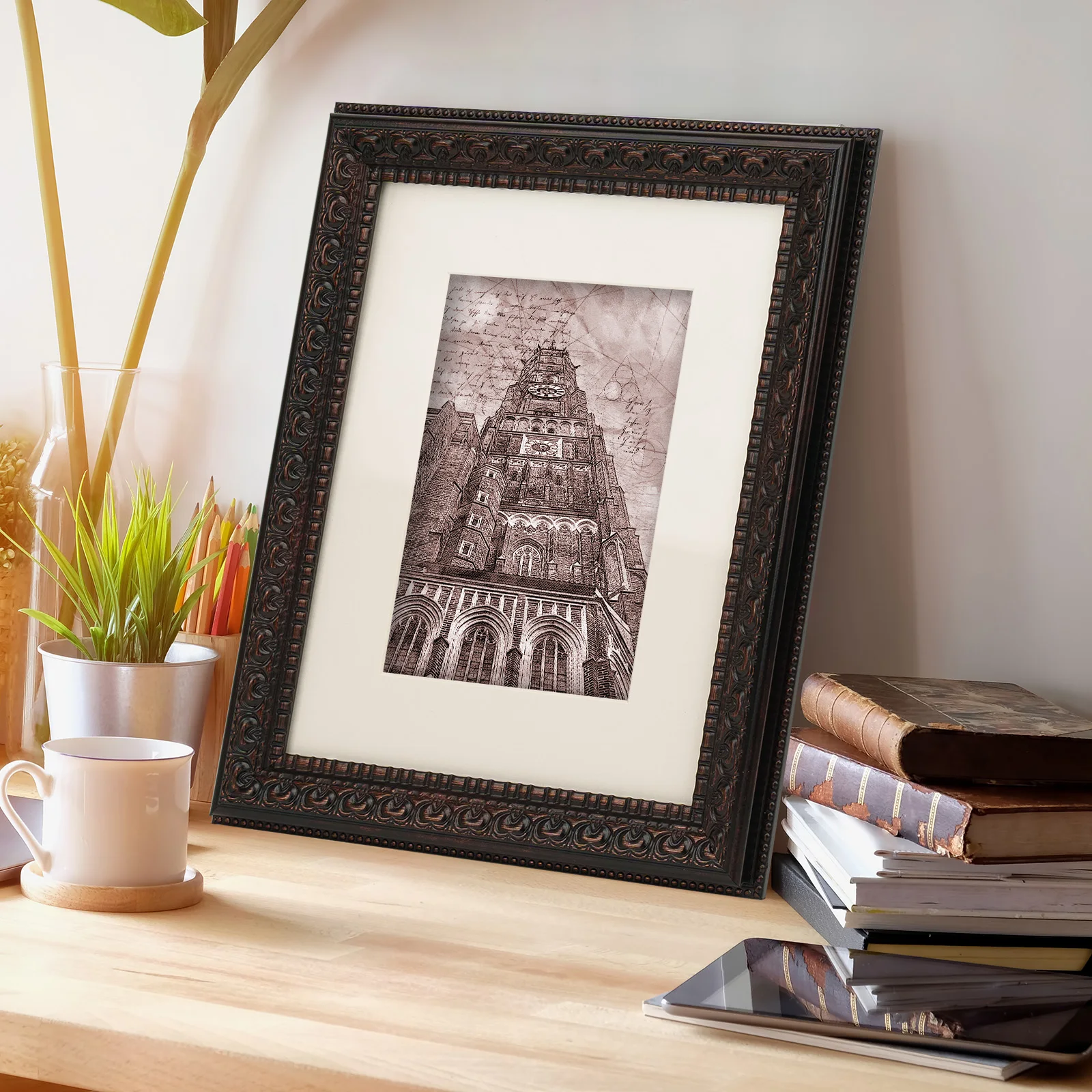 2024 New 8X10 Customized Family Picture for Home Display Wall Hanging Desktop Vintage Photo Frame