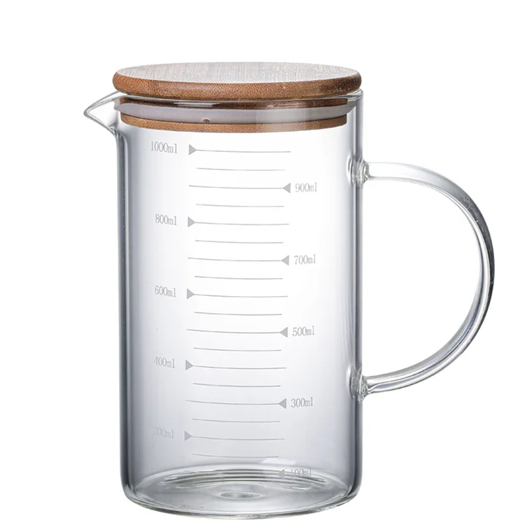 Measuring Cup Glass Coffee Milk Cup Graduated Pastry Measuring Cups Liquid Milk Jug with Scale for Baking Cooking Kitchen Tools
