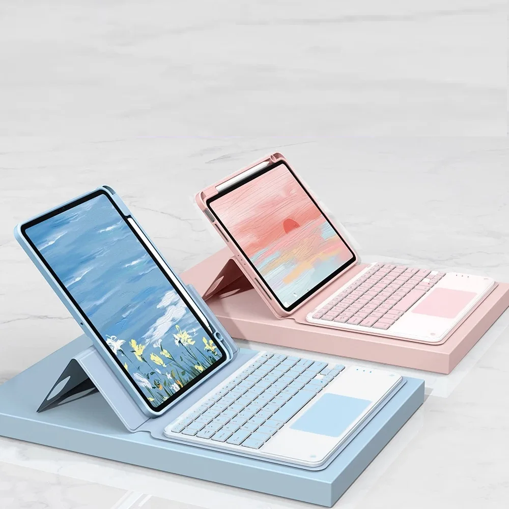 iPad Keyboard Case For Air 4 10.9 Magnetically Detachable Cover for Mini 6 2021 Pro 10.5 11 2018 2020 10.2 7/8/9th With Mouse