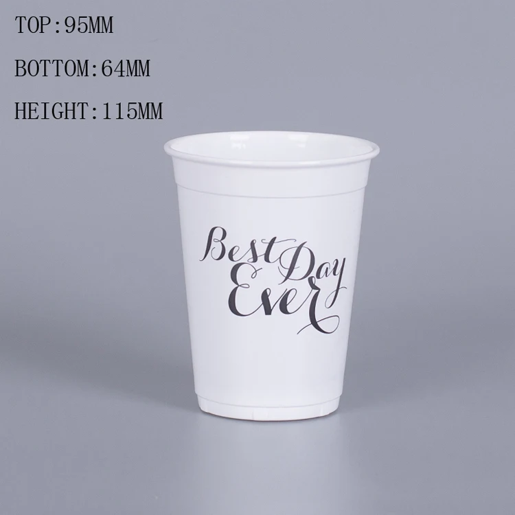 Clear Plastic 7 oz 180ML Disposable Cups Vending Style Drinking Glass