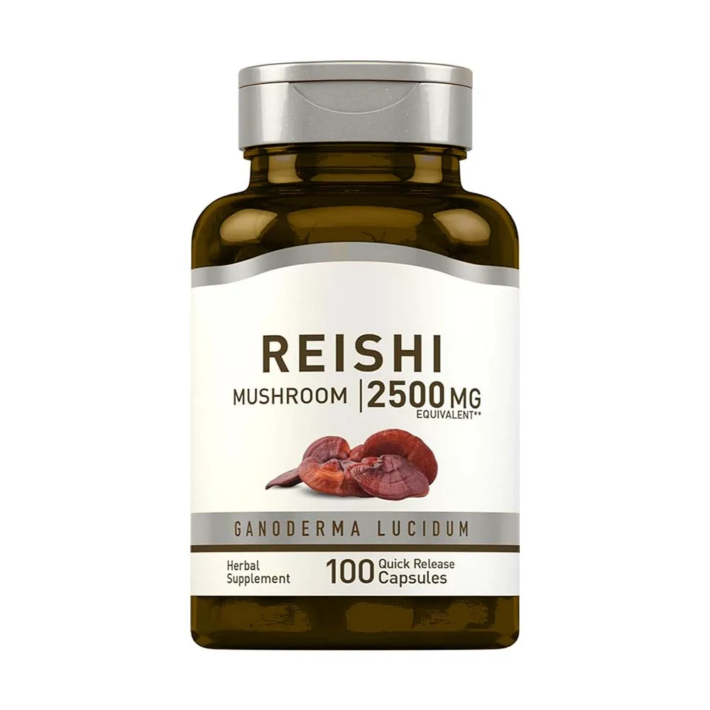 Organic Supply Food Grade Ganoderma Lucidum Reishi Mushroom Extract Capsules Powder Polysaccharides Supplement  Herbal