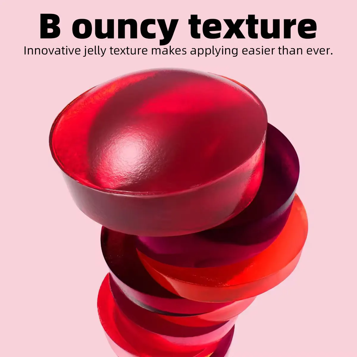 OEM Long Lasting And Sheer Water Moisture Vegan Creamy Private Label 4 Color Bouncy Jelly Blush Texture Stick