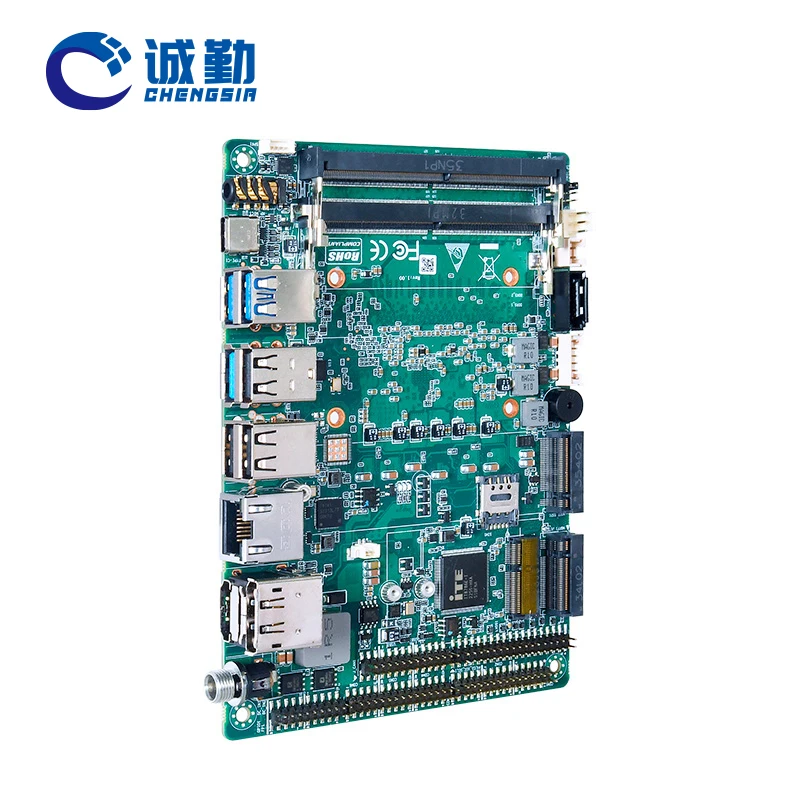 Cheap AI PC Mainboard 12th/13th Gen Intel Core Ultra 7 155U 155H 3.5 inch X86 Embedded Industrial Motherboard with 2*Lan 6COM