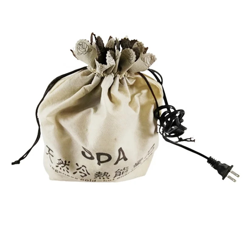 massage stones with heater 16Pcs/Set Spa Volcanic Stone Energy Massage Stones With Electric Heating Cloth Bag