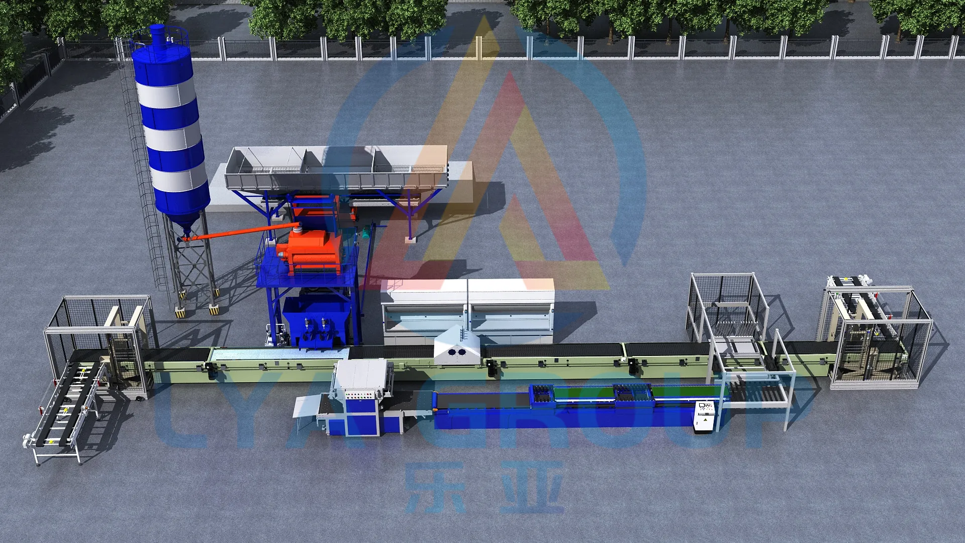 culture stone production line with demoulding