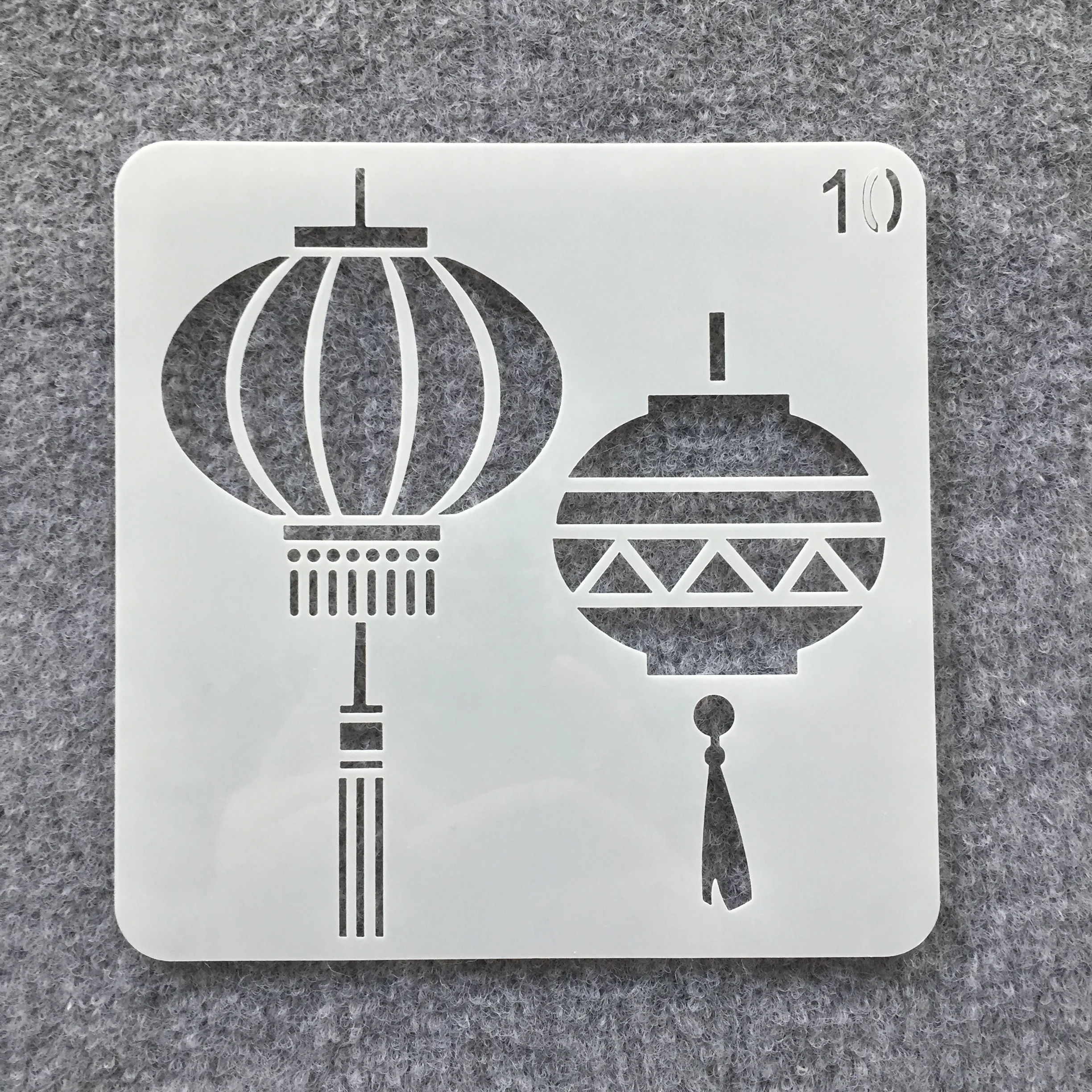 Custom Reusable Various Design Patterns Plastic Template and Wall Stencils for Painting Romantic Fashionable Item Style