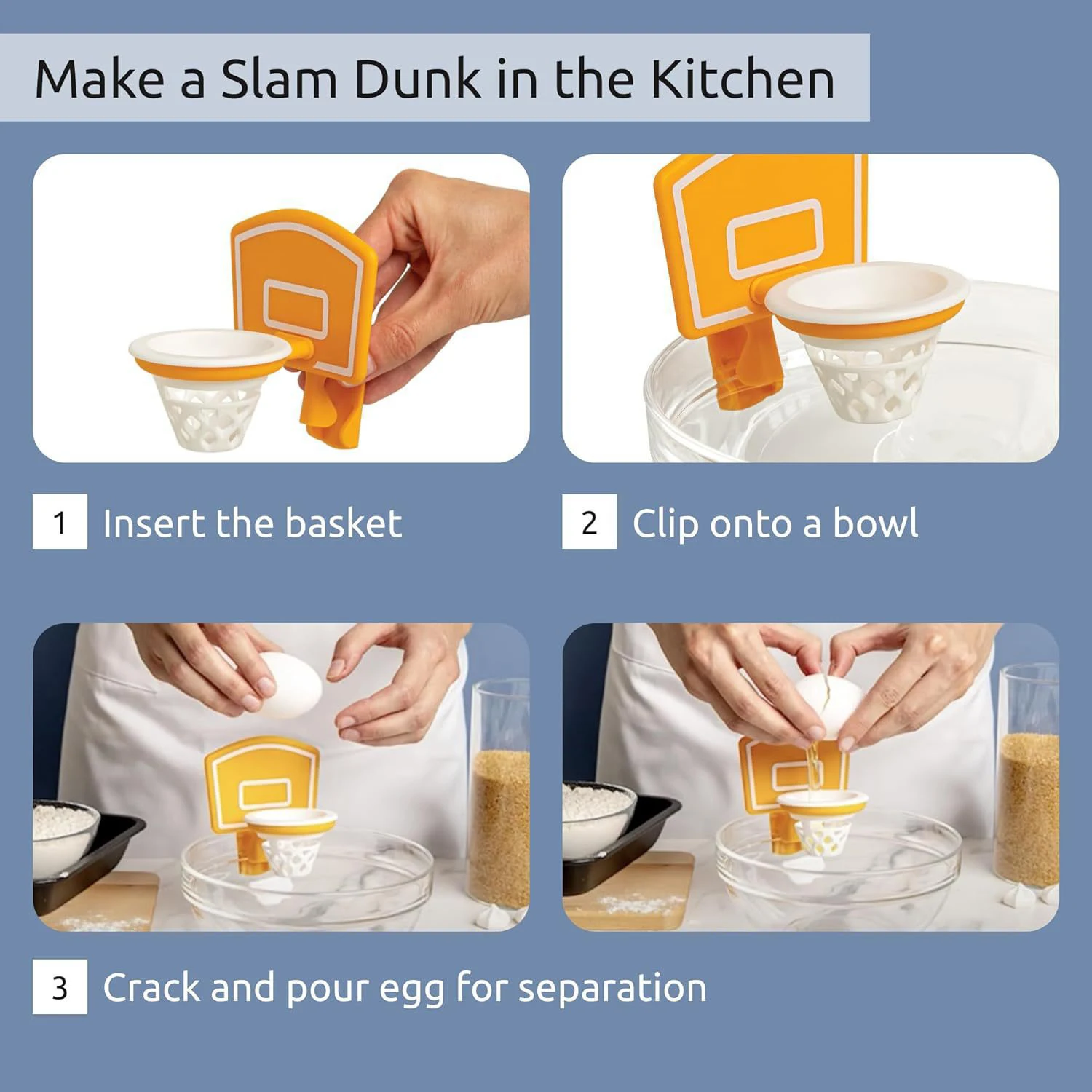 New Product Ideas 2024 Home and Kitchen Gadget Baking Tools Egg Yolk Separator