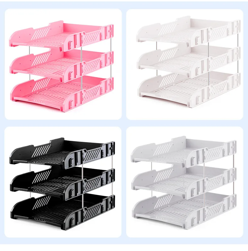  A4 file tray File bar Desktop office supplies management data storage shelf on the third