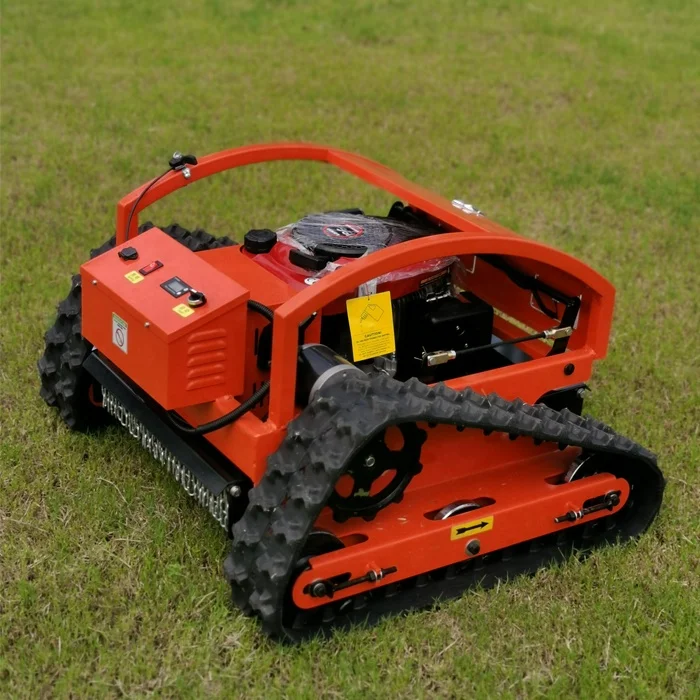 Crawler robot lawn mower self propelled remote control garden grass cutting machine