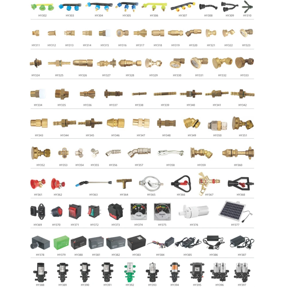 Sprayer nozzle Irrigation brass long nozzle adjustable mist sprayer nozzle