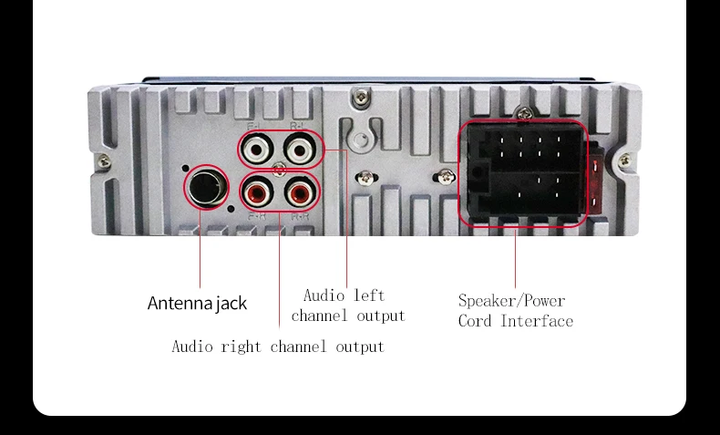 High Fidelity Stereo Autoradio Car Radio BT 12V 1 Din FM Aux In Receiver SD USB MP3  Car MP3 Player